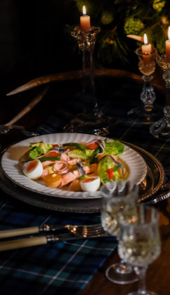 Poached Salmon with Salad Niçoise